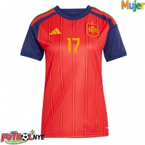 Camiseta España Nico Williams #17 Primera Equipación para mujer Mundial 2026 manga corta